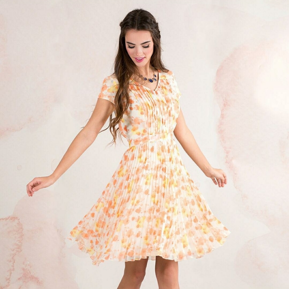 DownEast orange yellow dress